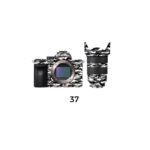 Camera skin for all models Design 37 Lens Plus Body black white camouflage