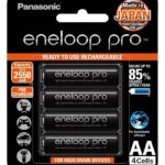 Panasonic Eneloop Pro black AA rechargeable cell/ batteries 2550 mah pack of 4 pcs