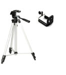 Simpex 333 aluminium lightweight tripod for mobile with mobile phone holder & carry bag for all Smartphones, Action cameras & DSLR
