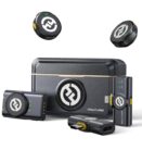 Hollyland Lark M2 Wireless Microphone for iPhone/Camera/Android/PC, 48kHz/24-bit High Fidelity Audio, 300m Range, Noise Cancelling, 40h Use, YouTube, Vlog, Streaming (2TX + 3RX + Charging Case)