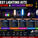 best lighting kit for YouTube, best light for Instagram Reels, LED video light for content creators, YouTube lighting setup, RGB light for videography, portable video light, vlogging light setup, best lighting for reels, content creator lighting kit, photography lights India