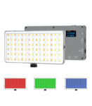 DIGITEK RGB Light LED-D135 ML 12W Metal Body with OLED Display, Adjustable Brightness & 360° Color Control, Type-C Charging, 21 Preset Effects, Multi-Scene Lighting for Photo & Video Shoots