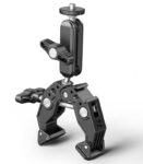 Bike Mount for Action Camera, Insta360 Camera, Gopro Super Clamp Mount with 1/4''&3/8'' Screw,360° Double Ballhead Magic Arm