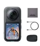 Insta360 X6-8K 360 Camera with 1/1.1'' Sensors | Action Camera, Dual Custom Square 1/1.1" Sensors, Triple AI Chip, Replaceable Lens 2.0, 140 Minutes 8K Video, Black
